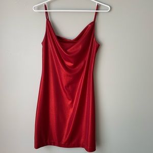 VINTAGE red sparkle dress